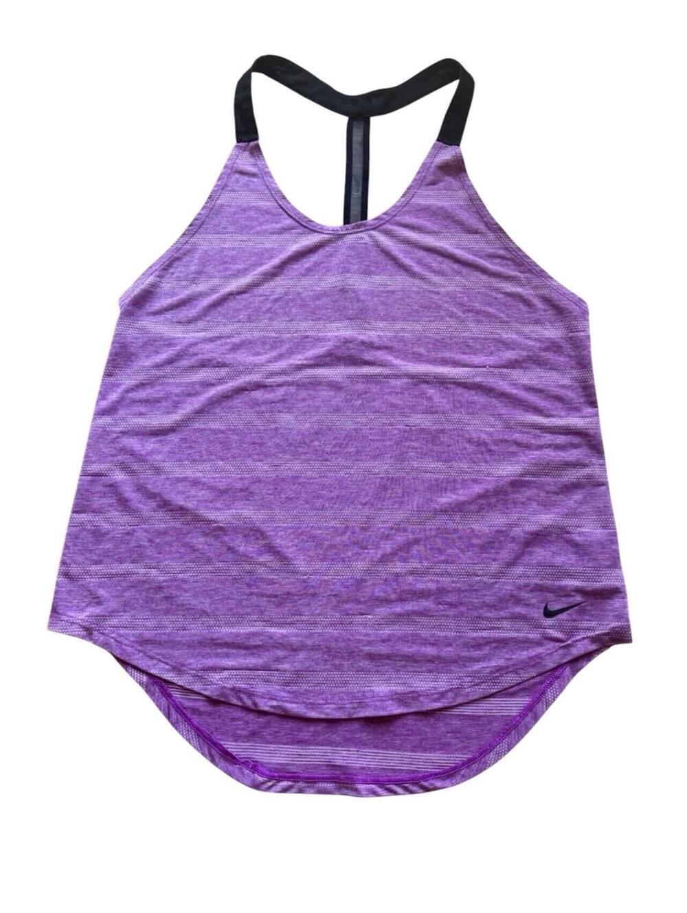 NIKE ELEVATE DRI-FIT LOOSE TRAINING TANK PURPLE WOMENS Size Small  726417-556
